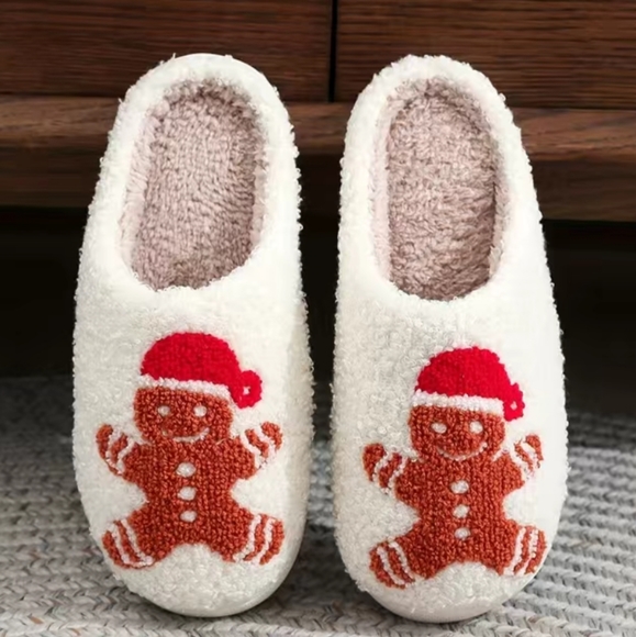 COPY - New soft Gingerbreadman man slippers thru 10 available see al… - Picture 2 of 4